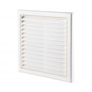 Решетка вентиляционная Вентс МВ 120 ВРс пластик белый