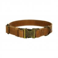 Нашийник Lucky Pet подвійний шкіра фурнітура антик 2,5/30-40 рудий Нашийник Lucky Pet подвійний шкіра фурнітура антик 2,5/30-40 рудий