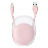 Кабель гибкий BASEUS USB - Lightning Lets Go Little Reunion One-Way Stretchable 2А 1 м розовый (CALRN-24)