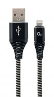 Кабель Cablexpert Lightning – USB 1 м черный (CC-USB2B-AMLM-1M-BW) USB 2.0 А-папа/Lightning