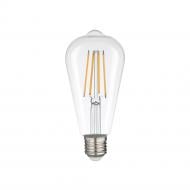 Лампа светодиодная Violux LED FILAMENT ST64 10 Вт E27 4000 К 195 В прозрачная 836024 Лампа светодиодная Violux LED FILAMENT ST64 10 Вт E27 4000 К 195 В прозрачная 836024