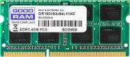 Оперативная память GOODRAM SODIMM DDR3L 4 GB (1x4GB) 1600 MHz (GR1600S3V64L11S/4G)