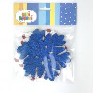 Декор с глиттера Снежинка 6 шт. Аплі Краплі