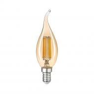 Лампа світлодіодна Violux LED FILAMENT C37 6 Вт E14 2200 К 195 В прозора 833092