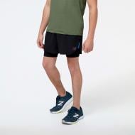 Шорты New Balance Q SPEED 5 INCH 2 IN 1 MS23282BK р. S черный