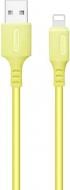 Кабель ColorWay USB - Apple Lightning (soft silicone) 2.4а 1 м желтый (CW-CBUL043-Y)