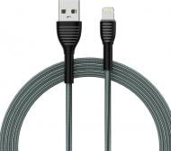 Кабель ColorWay USB - Apple Lightning (braided cloth) 3 А 1 м сірий (CW-CBUL041-GR)