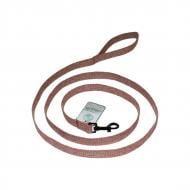 Повідець для собак Lucky Pet Milange прошитий Ш 25 мм Д 150 см коричневий