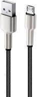 Кабель ColorWay USB - MicroUSB (head metal) 2.4 А 1 м черный (CW-CBUM046-BK)