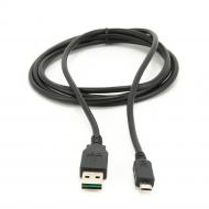 Кабель Cablexpert 1 м чорний (CC-mUSB2D-1M) USB 2.0 A-тато/Micro B-тато