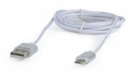 Кабель Cablexpert 1,8 м білий (CCB-USB2AM-mU8P-6) USB2.0, A-татоLightning+microUSB