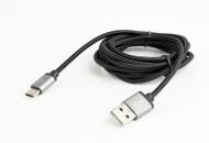 Кабель Cablexpert Lightning – USB 1,8 м чорний (CCB-mUSB2B-AMCM-6) USB2.0 A-тато/Type-C