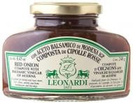 Соус Leonardi Красный лук в сахарном сиропе с бальзамическим уксусом 240 г
