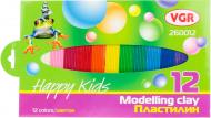 Пластилин Happy kids 260012 12 цветов 100 г VGR