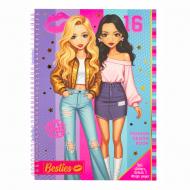 Блокнот для дизайну Besties Книга модельєра фіолетова 990203