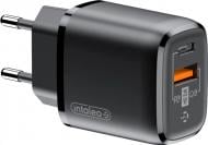 Сетевое зарядное устройство Intaleo 25W USB-C PD+USB-A QC3.0 Black (TCGQPD252)