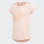 Футболка Adidas YG TR BRAND TEE DJ1091 персиковий