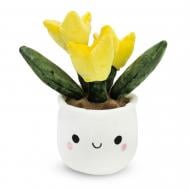 Мягкая игрушка Plush and Co Цветочки тюльпан 10х10х20 см желтый с белым PLC25052