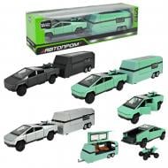 Машинка Miraculous 1:32 Cybertruck з трейлером і квадроциклом AP74226 Машинка Miraculous 1:32 Cybertruck з трейлером і квадроциклом AP74226