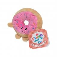 Мягкая игрушка Plush and Co Лакомства пончик 10х10х3 см розовый с коричневым PLC25037