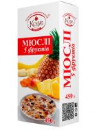 Пластівці Козуб Мюслі «5 фруктів»в коробці 450 г 4820094533293 450 г