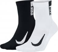 Шкарпетки Nike U NK MLTPLIER ANKLE SX7556-906 р.XL чорний/білий 2 шт.