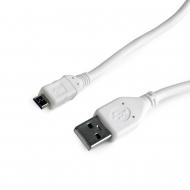 Кабель Cablexpert 0,1 м білий (CCP-mUSB2-AMBM-W-0.1M) micro USB2.0, A-тато/micro B-тато