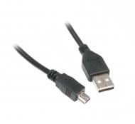 Кабель Maxxter 1,8 м черный (U-AM5P-6) мини USB2.0 AM/5P