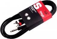 Кабель STAGG 6,3 мм – 2xRCA 3 м черный (SYC3/PS2CM E)