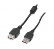 Кабель Maxxter 1,8 м чорний (UF-AMAF-6) подовжувач -USB 2.0