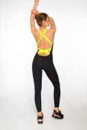 Комбинезон Designed for Fitness р. S черный с желтым Black n Lemon