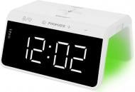 Беспроводное зарядное устройство Promate TimeBridge-Qi с часами-будильником 10 Вт White