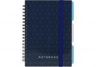 Блокнот Optima DESIGN 45 B6 спіраль з розділювачами 100 арк. клітинка O20358-45