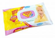 Дитячі вологі серветки Super Baby Ultra Soft ромашка та алоє 72 шт.