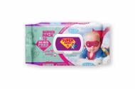 Детские влажные салфетки Super Baby Ultra Soft ромашка и алоэ 72 шт.