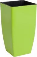 Вазон пластиковый Алеана Квадро 16*16*30см квадратный 5,5 л оливковый