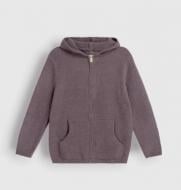 Кофта вязаная MISO Soft на молнии р.one size графит