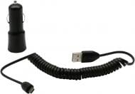 Зарядное устройство в автомобиль HTC CC-C200 1A 5V USB/microUSB cable (99H10093-00) Black