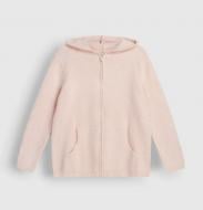 Кофта вязаная MISO Soft на молнии р.one size пудровый
