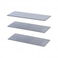Комплект полиць Doros Промо 3 шт. 16х867х350 мм сірий Комплект полиць Doros Промо 3 шт. 16х867х350 мм сірий
