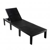 Лежак ProGarden HAITI 195х65х32 антрацит для сада 65x195 см