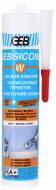 Герметик силіконовий GEB з фунгіцидом на оцтовій основі GEBSICONE W білий 310 мл