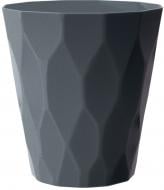 Кашпо пластиковое Prosperplast Rocka круглый 3,4 л графитовый (70994-426)