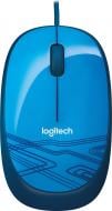 Мышка Logitech Corded Mouse M105 blue (910-003114)