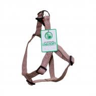 Шлея Lucky Pet Milange прошитая с фастексом Ш 25 мм Д 50-72 см коричневая