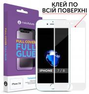 Защитное стекло MakeFuture Full Cover Full Glue для Apple iPhone 7/8 (MGF-AI7/8W)