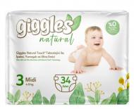 Підгузки Giggles Natural 3 Midi 4-9 кг 34 шт.