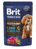 Корм вологий Brit Premium Fillets in Gravy Lamb & Green Peas філе в соусі ягняти та зелений горошок 85 г