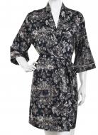 Халат женский Trio Blooming Dreams р. XXL black Халат женский Trio Blooming Dreams р. XXL black