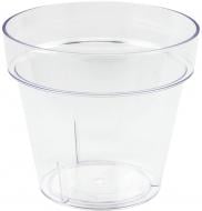 Горщик пластиковий Prosperplast Cube круглий 2,2 л прозорий (71960) Горщик пластиковий Prosperplast Cube круглий 2,2 л прозорий (71960)